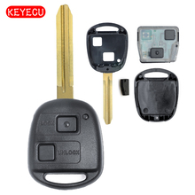 Keyecu Remote Key 2 Button 304MHz with 4D67 Chip for Toyota Car Key, Uncut TOY43 Blade, P/N: 60120 2024 - buy cheap