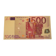 Banknotes Gold Souvenir Realistic 24K Gold Plated Euro Antique Plated Fake Money Decoration Commemorative Notes Drop Shipping 2024 - buy cheap