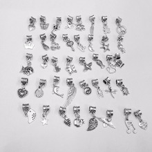 50pcs Tibetan Silver Plated Mix Style Charm Pendants Beads European Charms Bracelet Jewelry Diy Jewelry Findings Handmade Craft 2024 - buy cheap