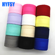 Hyfsy-Cinta de encaje de 10064 45mm, 10 yardas, materiales hechos a mano, embalaje de regalo, accesorios de vestido de encaje hueco, cinta de grograin sólido 2024 - compra barato