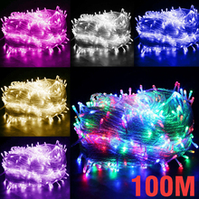 Outdoor Lighting 30M 300led 50M 500LED 100M 1000 LED Fairy String Lights 8 Modes for Wedding Christmas Party Holiday Decoration 2024 - buy cheap