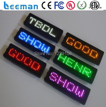 Leeman led programmable display screen signs, led scrolling message name badge, led price tag 2024 - buy cheap