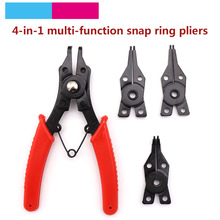 1 Set 4-in-1 Multi-function Circlip Pliers Snap Ring Pliers Multi Crimp Tool Internal External Ring Remover Retaining Pliers 2024 - buy cheap