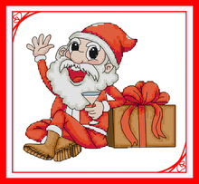 Santa Claus 12 cross stitch kit aida 14ct 11ct count print canvas stitches embroidery DIY handmade 2024 - buy cheap