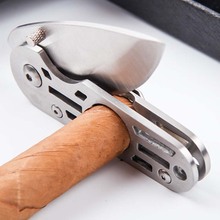 Cigar Accessories Stainless Steel Cigar Cutter Portable Cigar Scissors with Belt Buckle Durable Mini Travel Tobacco Knife 2024 - buy cheap