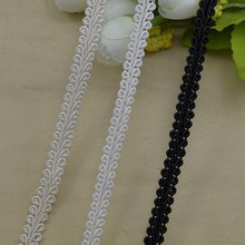 100Meters Lace Trim Ribbon White Black Centipede Braided Lace DIY Craft Sewing Accessories Wedding Decoration Fabric Curve Lace 2024 - buy cheap