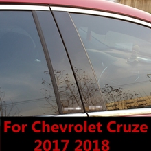 For For Chevrolet Cruze 2017 2018 trim Car Window BC Column sequins Stirps Cover Stickers Exterior decoration Auto Accessories 2024 - buy cheap