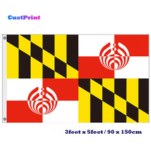 CustPrint 3ft by 5ft Maryland Bassnectar Flag 100D Polyester Custom Digital Printed Flags 2024 - buy cheap