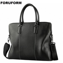 New Arrival 100% Genuine Leather Men Briefcase Messenger Laptop Bag Business Shoulder Bags Crossbody Messenger Handbag LI-2456 2024 - buy cheap