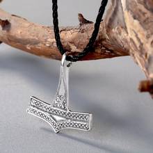 CHENGXUN Nordic Vikings Amulet Pendant Necklace Hammer Pendant Viking Norway Necklace Men Pendant Amulets Jewelry 2024 - buy cheap