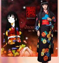 Fantasia de cosplay do anime do indo menino/jigoku, cosplay, ia cos, halloween, festa, feminino, kimono, halloween 2024 - compre barato
