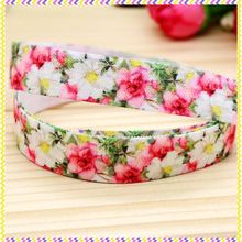 5/8 free free frete grátis dobre elástico inimigo flores impresso headband hairband diy decoração atacado oem p4354 2024 - compre barato