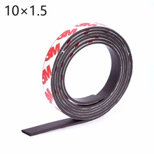 50CM/LOT self Adhesive Flexible Magnetic Strip 3M Rubber Magnet Tape width 10mm thickness 1.5mm  20*1.5mm 30*1.5mm 2024 - buy cheap