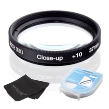 HOT SALE RISE(UK) 37mm Close-Up +10 Macro Lens Filter for Nikon Canon SLR DSLR Camera + filter case + gift 2024 - buy cheap