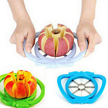 Cortador de cocina de manzana, cortador de pera, herramienta divisora de fruta, mango cómodo para pelador de manzana de cocina 2024 - compra barato