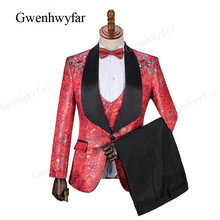 Terno masculino de casaco e calça, mais recente, terno de baile, 3 peças, blazer personalizado para homens 2024 - compre barato