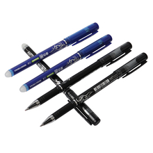 10PCS GENKKY Wholesale 0.5mm Rod Erasable Pen Blue/Black Ink Refill Magic Gel Pen Office Supplies Student Exam Spare Unisex Pens 2024 - buy cheap