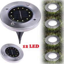 1PC 12 LED Solar Light Home Garden Ground Lamp Solar Power Buried Light Outdoor Path Way Garden Decking Yard Lawn Lighting 2024 - buy cheap