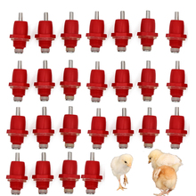 25pcs Poultry Nipple Drinker Spring Drinkers Automatic Watering Waterer Drinking System Chicken Day Old Chick Broiler Bird Sales 2024 - buy cheap