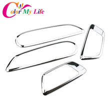 Color My Life Abs Chrome Inner Trim Door Hand Clasping Decorative Ring Sticker for Ford Ecosport Fiesta MK7 Auto Accessories 2024 - buy cheap