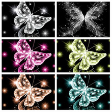 5D Diamond Embroidery Colour Butterfly Cross Stitch Diamond Painting Diamond Mosaic scenery rhinestones Home Decor love gift BK 2024 - buy cheap