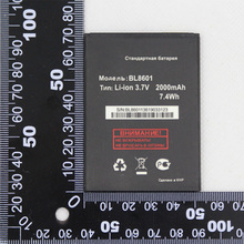 Baterias recarregáveis li-polímero de lítio embutido, alta capacidade, 2000mah, 3.7v, bl8601 2024 - compre barato