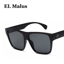 EL Malus-gafas de sol cuadradas Retro para hombre y mujer, lentes de sol con montura cuadrada a la moda, con cristales Rosas y espejo, UV400, para conducir, para pescar 2024 - compra barato