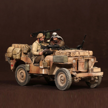 1/35 Scale Assembly Resin Figure kit British Rangers in North Africa 2 figures (No Car) 2024 - buy cheap