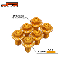 Parafusos de proteção de garfo frontal dourado, 6 peças, rmz250 rmz450 rmz 250 450 2008-2019 rmx450z 2016-2020 moto de trilha 2024 - compre barato