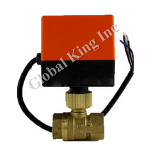 G 1-1/4 ''DN32 AC 220 V Válvula de Esfera Elétrica, Válvula de Esfera de bronze Motorizada, CR-02 Fios 2024 - compre barato