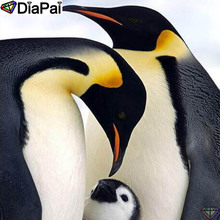 DiaPai 5D DIY Diamond Painting 100% Full Square/Round Drill "Animal penguin" Diamond Embroidery Cross Stitch 3D Decor A22717 2024 - compre barato