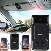 Portátil bluetooth carro kit speakerphone sun visor clipe alto-falante bluetooth leitor de música handsfree um-botão de energia 2024 - compre barato