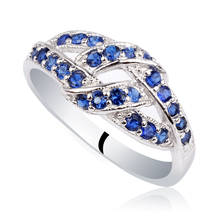 Women Wedding Ring 925 Sterling Silver Band Twisted Design Jewellery Nickle Free R143 2024 - buy cheap