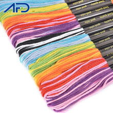 40/44/48PCS Multicolor DMC Embroidery Threads Floss 20 Mix Colors Sewing Skeins Craft DIY Embroidery Cross Stitch Thread Kit 2024 - buy cheap