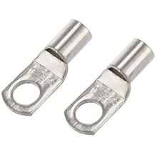 Cabo de ligação de cobre de 25mm x 8mm, alta qualidade, 10 unidades, cabo de partida, crimpagem, terminal, conector do terminal 2024 - compre barato