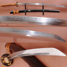 ГЛИНА ЗАКАЛЕННОЕ сложенное стальное лезвие Тигр японская Цуба самурайский меч острый меч катана 2024 - купить недорого