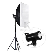 Godox-Kit de iluminación estroboscópico para estudio, Bowens Softbox, soporte de luz de 5600 M, 60x90cm, SK400 400WS GN65 2,8 K, envío gratuito por DHL 2024 - compra barato