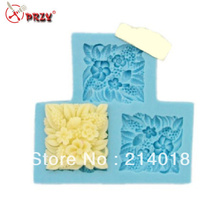 Free shipping 100% food grade material flowers modelling fudge mold Cake decoration mold fondant Cake mold NO.SI366 2024 - buy cheap
