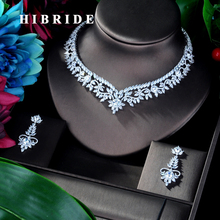 HIBRIDE Elegant Flower Design AAA Cubic Zircon Women Bridal Jewelry Sets For Party Accessories Jewelry Gifts N-941 2024 - buy cheap