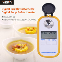 Yieryi Digital Display Brix0-50% Sugar Meter Refractometer DR101 Sugar Tester Fruit Sweetness Meter Refractometer 2024 - buy cheap