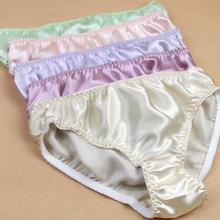 4 PACK 100% Silk Women's Middle Waist Panties Briefs Underwear Lingerie MS005 2024 - buy cheap