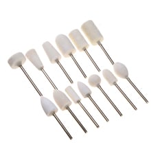 12Pcs Professional Nail Art Polishing Grinding Head Tools Stone 12/14/16/18/20/25mm Head Nail Drill Bits Machine Wool Tool 2024 - buy cheap