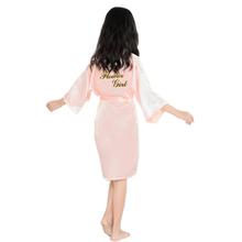 BZEL Fashion Solid Kid's Robe Kimono Robes Bridesmaid Flower Girl Robe Knee-Length Thin Children's Bath Robe Baby Dressing Gown 2024 - buy cheap