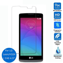 For LG Leon tempered glass Protective film 0.26mm 2.5 9h Safety screen protector on H324 H320 H340F H340n H345 Y50 C40 Dual 2024 - buy cheap