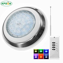 Lâmpada led para piscina, luz rgb embutida, de aço inoxidável, lâmpada para fonte, lago, spa 2024 - compre barato