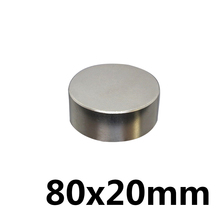 1 Pcs 80x20 Neodymium Magnet 80mm x 20mm N35 NdFeB Permanent Small Round Super Powerful Strong Magnetic Magnets Disc 2024 - buy cheap