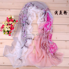 fashion silk scarf chiffon shawl long scarves women/Peony fashion printed chiffon long scarves  2pcs/lot SW05 2024 - buy cheap