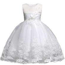 Детская одежда для девочек, платья принцессы на Рождество для маленьких девочек, платья с цветами для свадебвечерние 2024 - купить недорого
