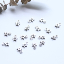 Diamantes de imitación de cristal de tono estrella, joyería de aleación de níquel de Color blanco, colgantes y dijes, 6x9MM, AAA, 50 Uds. 2024 - compra barato