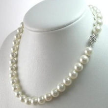 Mujer regalo palabra amor envío gratis 10mm AAA blanco perla de concha del Mar del Sur collar genuino Lucky Lady's jewelry mujer fina 2024 - compra barato